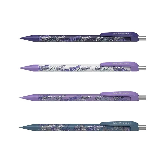 Механический карандаш ErichKrause &laquo;Lavender&raquo;, НВ, 0.5 мм, матовый корпус Soft-Touch, фольгированные элементы, в тубусе, МИКС
