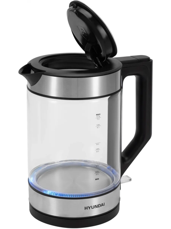 Чайник HYK-G3509 1,7л 2200Вт черный (стекло)