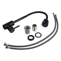 Смеситель для кухни ZEIN Z2391, гибкий излив, картридж 40 мм, нержавеющая сталь, черный