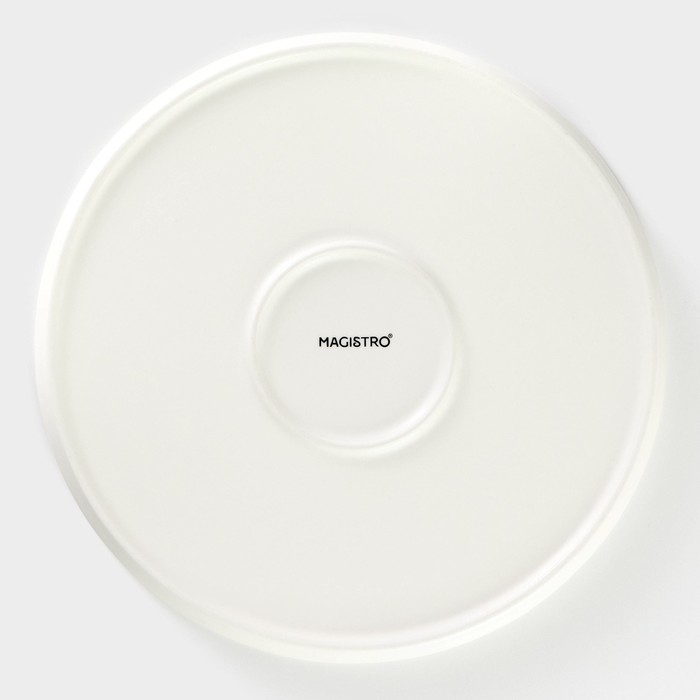 Тарелка фарфоровая десертная Magistro &laquo;Лунный океан&raquo;, d=22 см