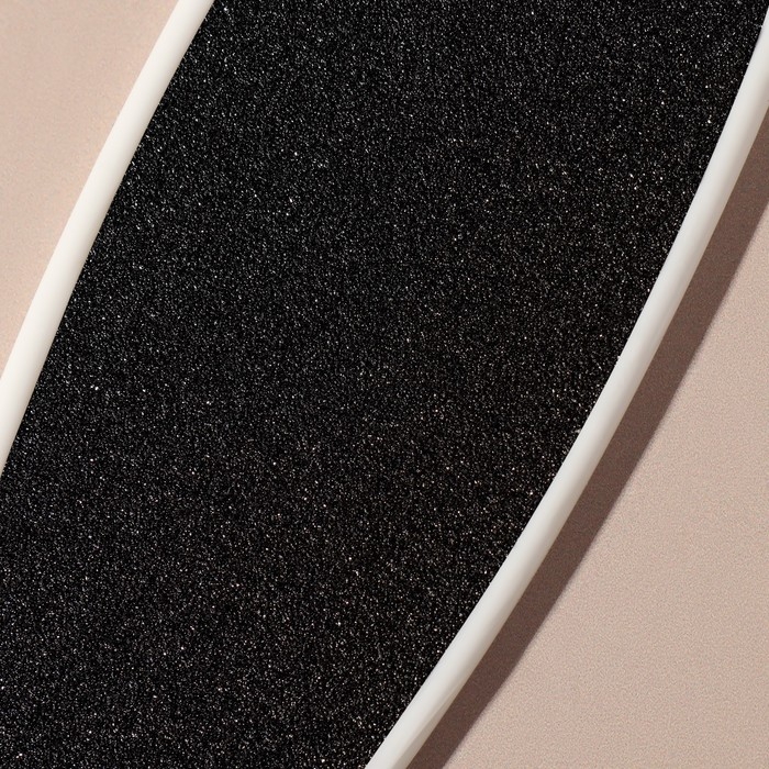 Тёрка для ног ZINGER, наждачная, двусторонняя, абразивность 100/180, 24 см, цвет белый, RA-13