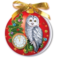 Набор для изготовления открытки &laquo;Новогодний шар. Сова&raquo;
