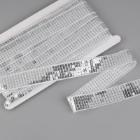 Лента декоративная с квадратными пайетками, 2,5 см, 9 &plusmn; 0,5 м, цвет серебряный