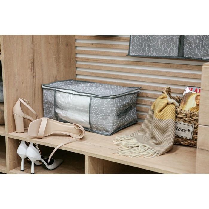 Кофр для хранения вещей Доляна &laquo;Фора&raquo;, 45&times;30&times;20 см, цвет серый