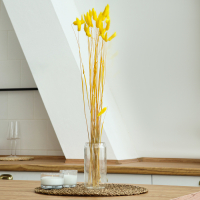 Сухоцвет &laquo;Лагурус&raquo;, набор 30 шт., цвет жёлтый