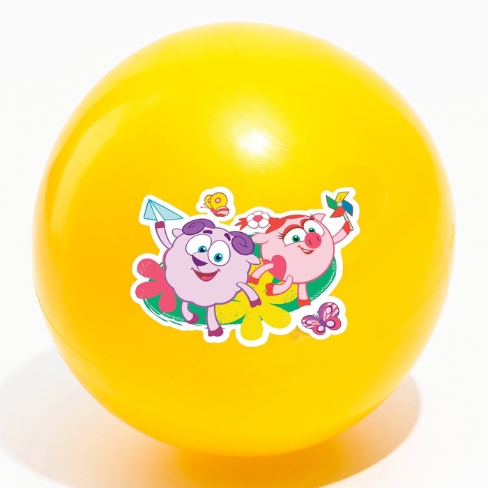 Мяч детский Смешарики &laquo;Нюша и Бараш&raquo;, 16 см, 50 г, МИКС