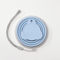 Стакан силиконовый складной с крышкой Доляна &laquo;Айли&raquo;, 180 мл, 9&times;8,5&times;9 см, цвет МИКС