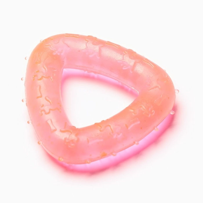 Игрушка для собак жевательная светящаяся в темноте &laquo;Треугольник&raquo;, 7 х 7 см