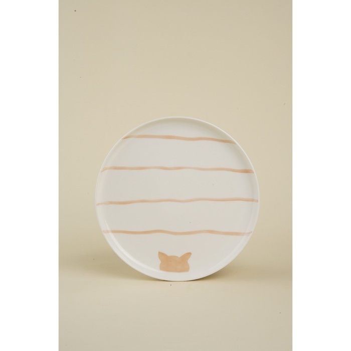 Набор тарелок фарфоровых SL Home &laquo;Гато&raquo;, d=24 см, цвет белый