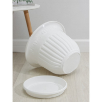 Горшок с поддоном &laquo;Лозанна&raquo;, 17 л, d=41 см, цвет белый