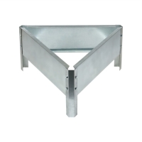 Клумба оцинкованная, 50 &times; 15 см, &laquo;Терция&raquo;, Greengo