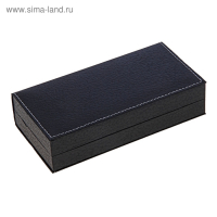 Ручка подарочная Calligrata &laquo;Респект&raquo;, шариковая, поворотная, в футляре кожзам, корпус чёрный с золотым