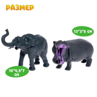 Набор животных &laquo;Дикие&raquo;, 12 штук