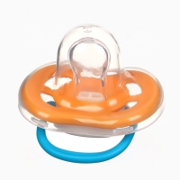 Набор: Соска - пустышка с держателем &laquo;Черепаха&raquo;, анатомическая +6 мес, цвет желтый