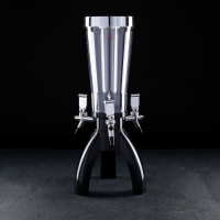 Башня пивная &laquo;Ракета&raquo;, 3 л, 3 крана, цвет чёрный