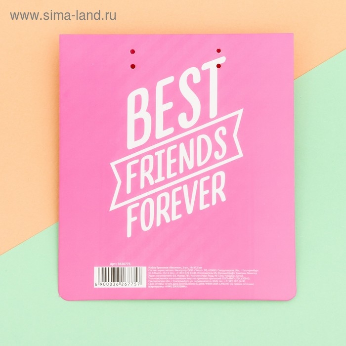 Брелоки парные &laquo;Лисички&raquo; набор, 2 шт., 11 х 17,5 см.