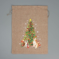 Мешок с термонаклейкой &laquo;Елочка&raquo;, 30 х 40 см +/- 1.5 см, Новый год