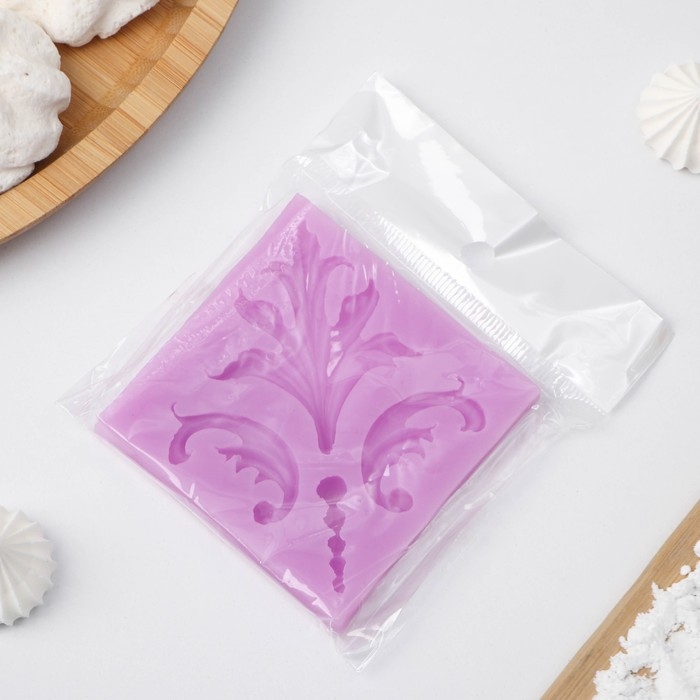 Молд &laquo;Завитки&raquo;, силикон, 6,5&times;0,7 см, цвет МИКС