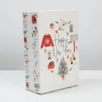 Коробка подарочная новогодняя складная &laquo;Хюгге&raquo;, 30 х 20 х 9 см, Новый год