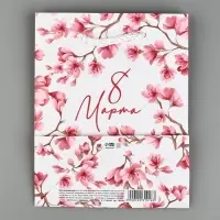 Пакет подарочный ламинированный &laquo;8 марта&raquo;, S 12 х 15 х 5.5 см