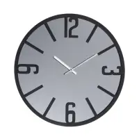 Часы настенные, интерьерные, бесшумные, d-40 см, металл с зеркалом