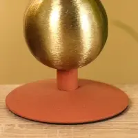 Подсвечник на 1 свечу текстурный "Терракотовый" с 1 сферой 7,5х7,5х11,5 см