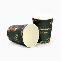 МП Набор бумжаной посуды &laquo;Ramadan Kareem&raquo;, зелёный, 12 персон