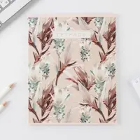 Тетрадь в клетку, 48 л., А5, на скрепке, блок №1 &laquo;Нежная ботаника&raquo; МИКС