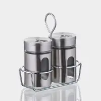 Набор для специй "Стиль" 2 шт, на подставке, 130 мл