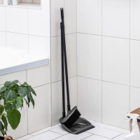 Щётка для пола с совком и кромкой &laquo;Классика&raquo;, цвет антрацит