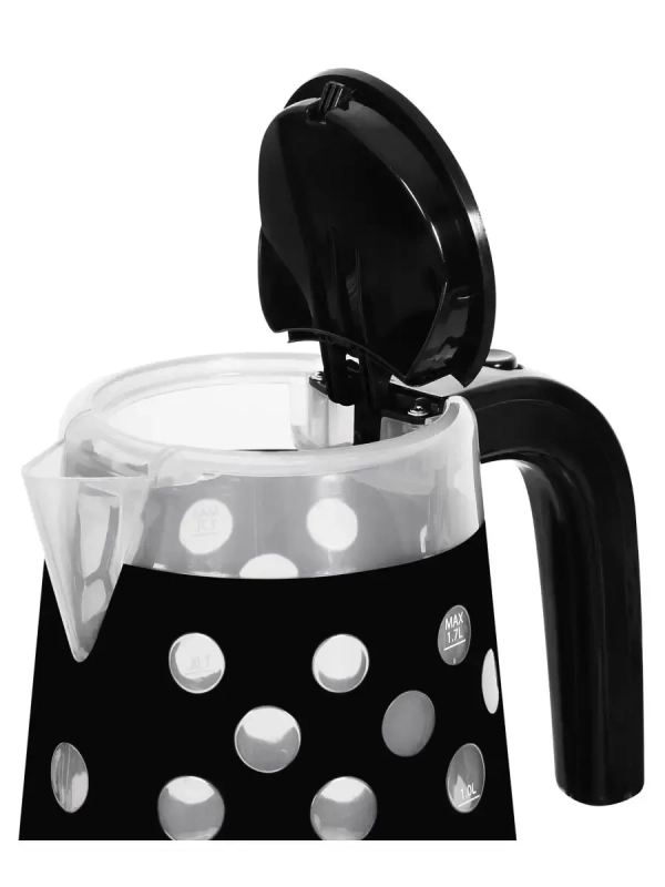 Чайник HYK-G2012 1,7л 2000Вт черный (пластик)