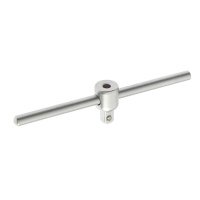 Вороток Т-образный ТУНДРА, квадрат 1/4", 110 мм, CrV