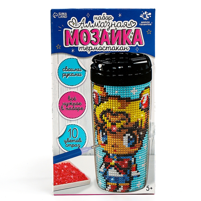 Алмазная мозаика на термостакане &laquo;Лунная принцесса&raquo;