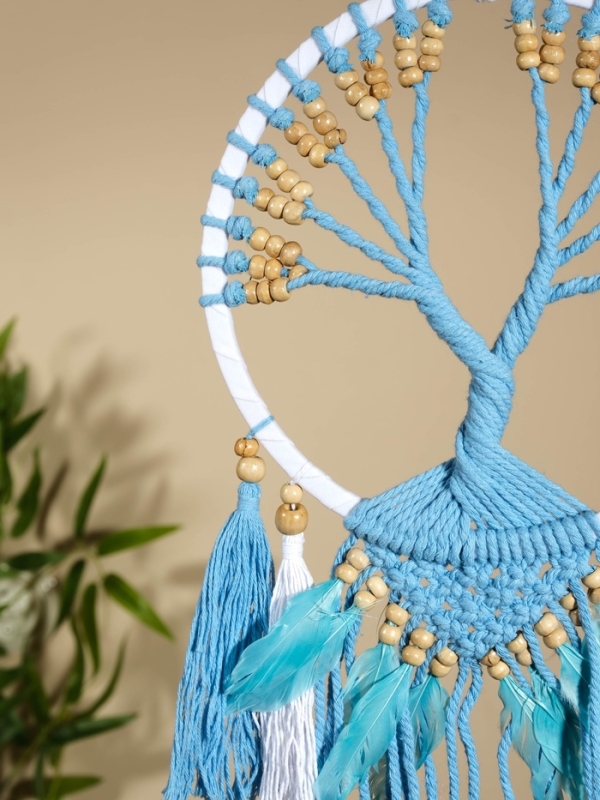 Ловец снов "Голубое дерево" 22х60 см.