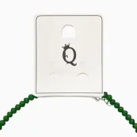 Чокер из бисера &laquo;Хрусталь&raquo;, травяной в серебре, 37 см + 5 см доп, цепочка