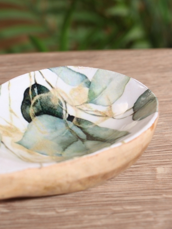 Подставка под ложку "Листья" дерево манго 25,5х9х3,8 см