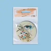 Зеркало карманное &laquo;Взгляд&raquo;, d 7 см, рисунок МИКС