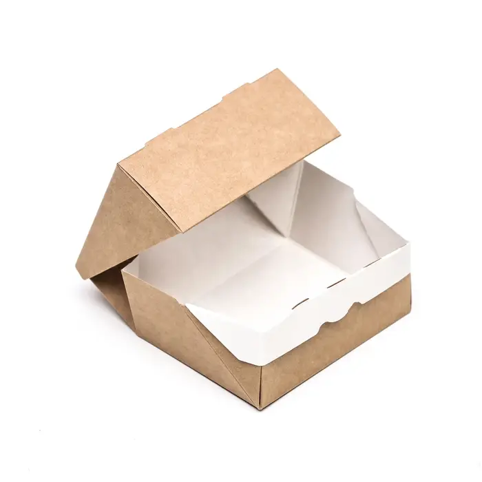 Коробка складная, с окном, крафтовая, 9&times;7&times;4 см