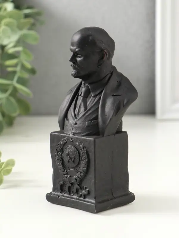 Бюст Ленина, 12х6х4.5см, графит