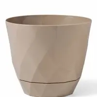 Горшок для цветов "Laurel" D-17,5 см, 2,3 л с поддоном, бежевый