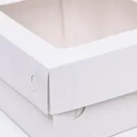 Кондитерская упаковка, белая, 17&times;17&times;8 см