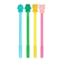 Ручка - прикол гелевая &laquo;Мишка в костюме&raquo; МИКС