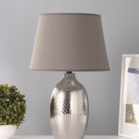 Настольная лампа "Ольви" 1х15Вт Е14 серый 30х30х44см