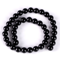 Бусины из натурального камня &laquo;Чёрный агат&raquo; набор 36 шт., размер 1 шт. &mdash; 10 мм