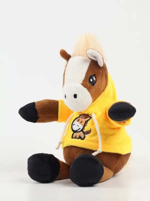 Мягкая игрушка "Лошадь в худи", 18 см