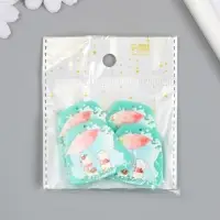 Декор для творчества акрил "Зайчата под зонтом" 0,2х3,7х3,4 см