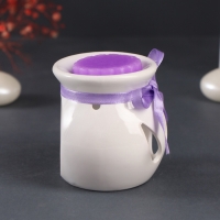 Набор: аромалампа для эфирных масел, мелтсы из воска ароматические &laquo;Лаванда&raquo;, сиреневая, 6.5&times;6.2&times;7.5 см