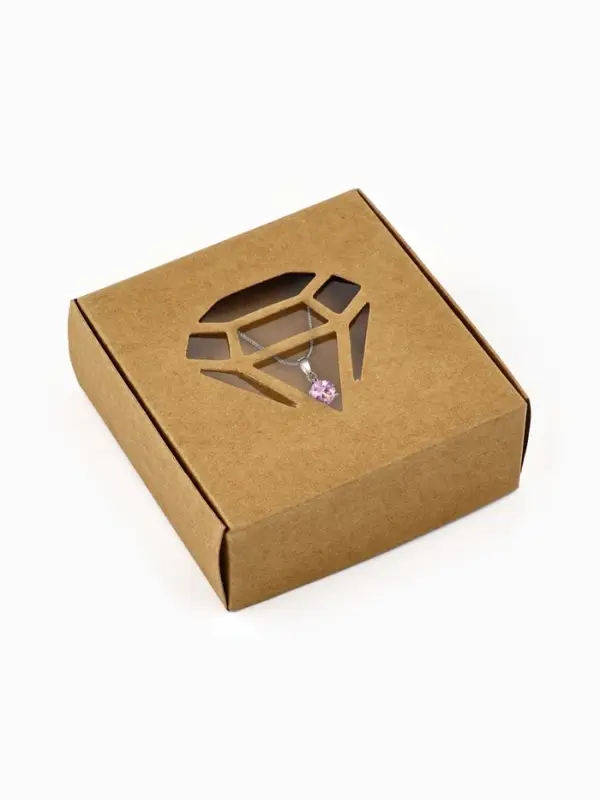 Коробка под бижутерию с окном &laquo;Алмаз&raquo;, 7.5 х 7.5 х 3 см