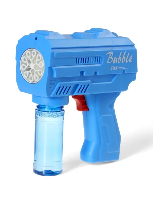 Генератор мыльных пузырей &laquo;Пистолет&raquo;, световые эффекты, работает от батареек, синий