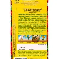 Семена цветов Бархатцы Кармен отклоненные , Ц/П,0,3 г